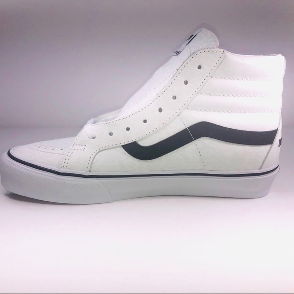 VANS Noon Goons SK8 Hi White Snakeskin Black Shoes - Picture 3 of 11
